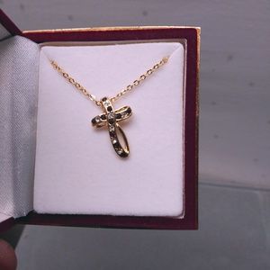 Jewelry - Austrian Crystal 18k Layered Cross Necklace Jewelry - Austrian Crystal 18k Layered Cross Necklace
